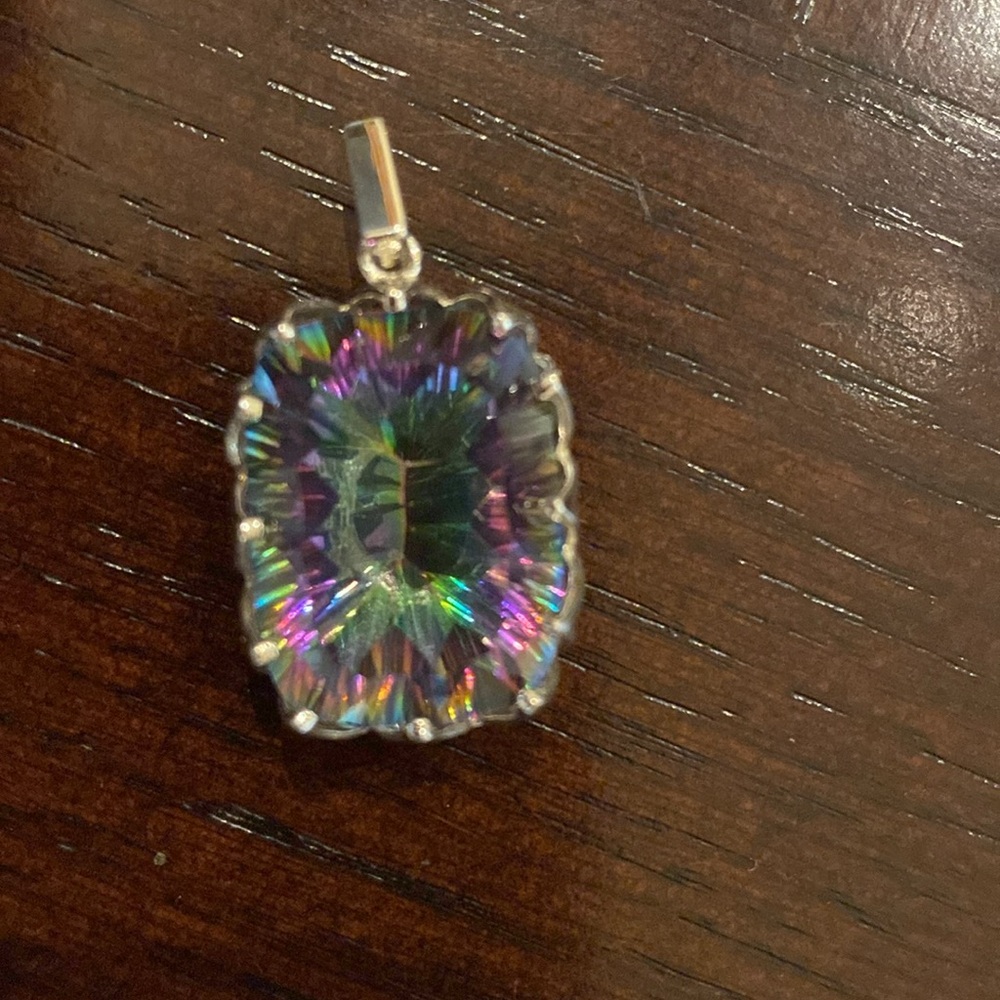 Mystic Quartz .925 Sterling Sterling Silver pendant